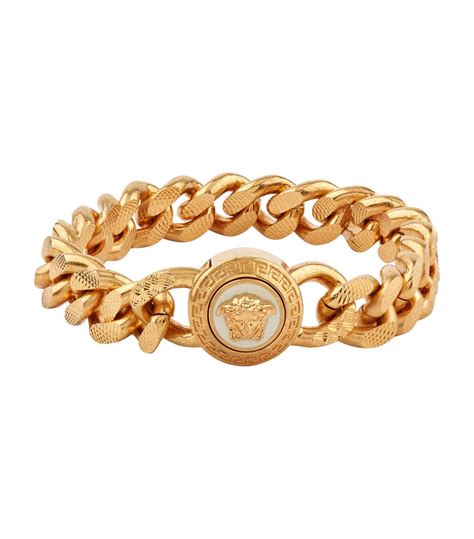 versace gold wristband|Versace gold bracelet men.